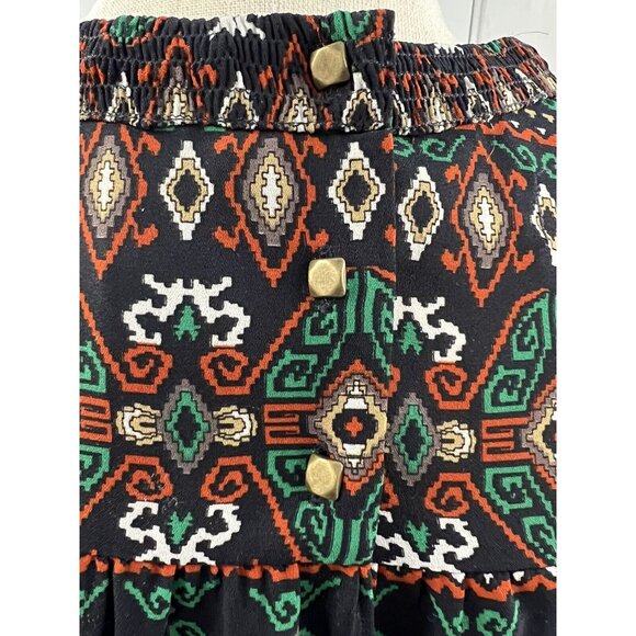 Dolce Vita Open Back Blouse~Size XS~Tribal Pattern Geometric Print Classic L6 21 - Picture 7 of 12